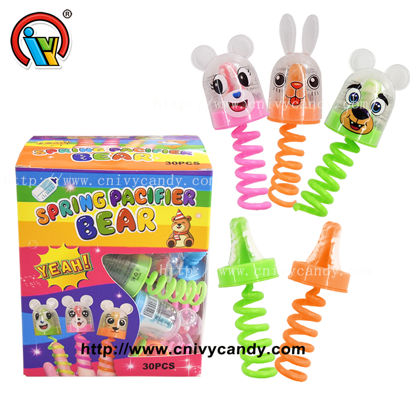 Animal bottle nipple candy spring toy nga pabrika sa mga bata