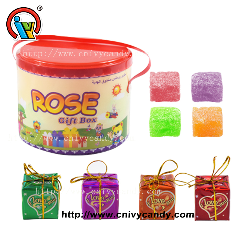 Gift Box Pipi, muuzaji pipi za gummy, mtengenezaji wa pipi za gummy, kiwanda cha pipi za gummy, pipi ya gummy ya jumla, pipi ya gummy ya kichina, Gift Box Gummy Pipi, pipi ya gummy ya mraba, pipi ya gummy