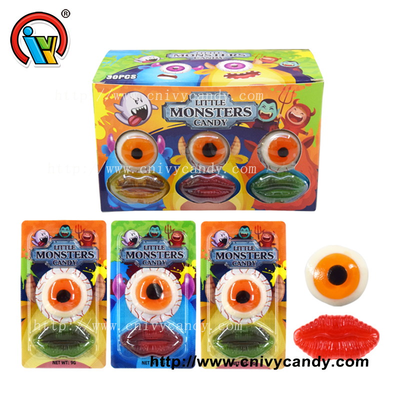 Ko'zoynak shakmi, gummy konfet etkazib beruvchi, Gummy Candy konfetasi, xumsiz shakarlamalar, Hallowen Candy, Lip Gummy Candy, Gummy Candy