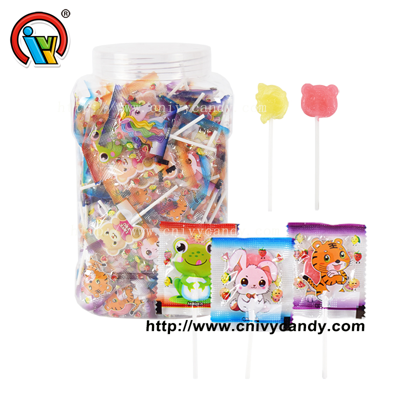 China supplier animal lollipop candy